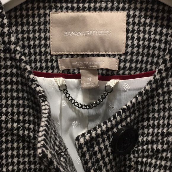 Banana Republic Houndstooth Wool Peacoat - Picture 3 of 3